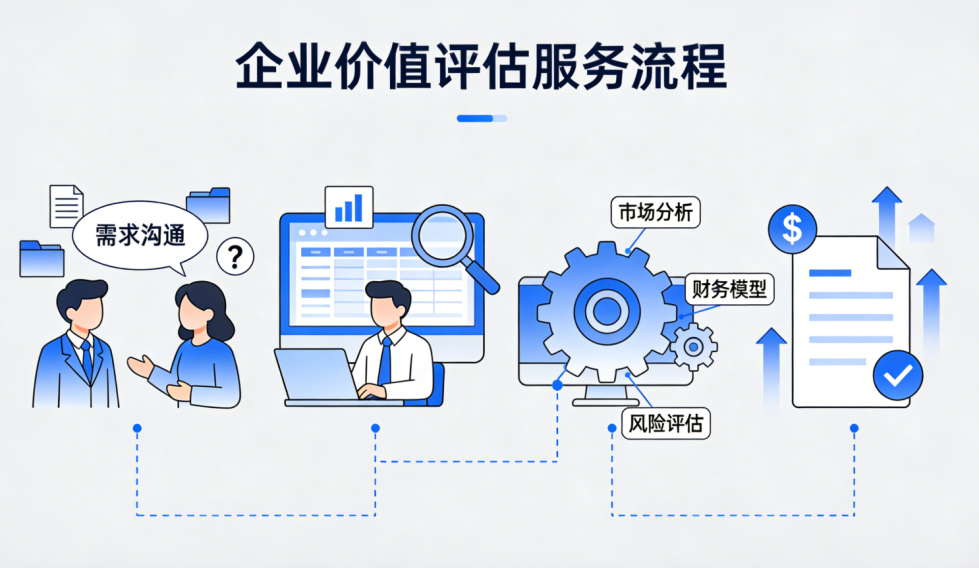 云衡评估等评估公司的企业价值评估服务流程